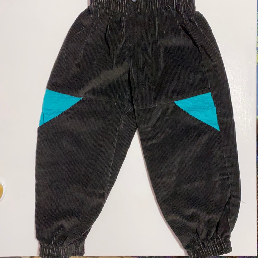 80s/90s Black Corduroy Pants
